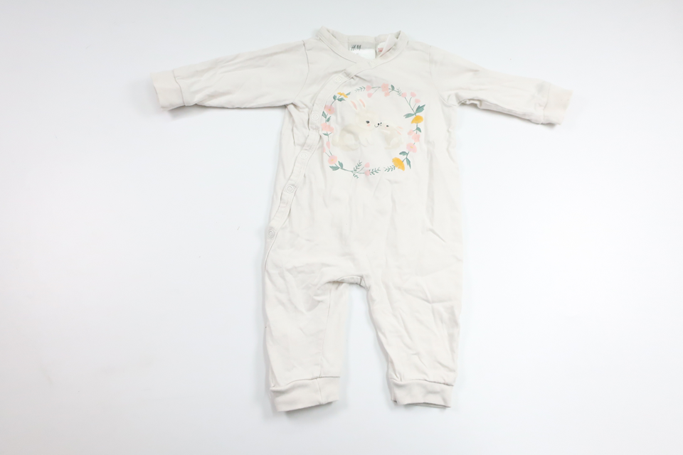 Pyjamas fra H&M - Størrelse 62 - Hvid