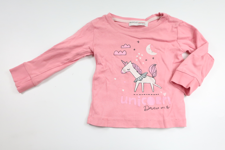 Pyjamastrøje fra Mminoti - Størrelse 92 - Lyserød