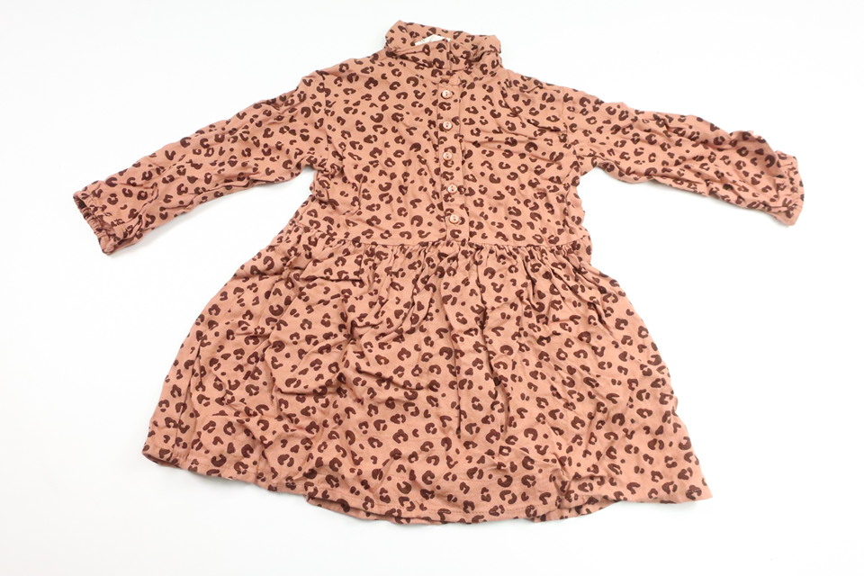 Leopardprintet kjole fra H&M - Størrelse 92 - Brun