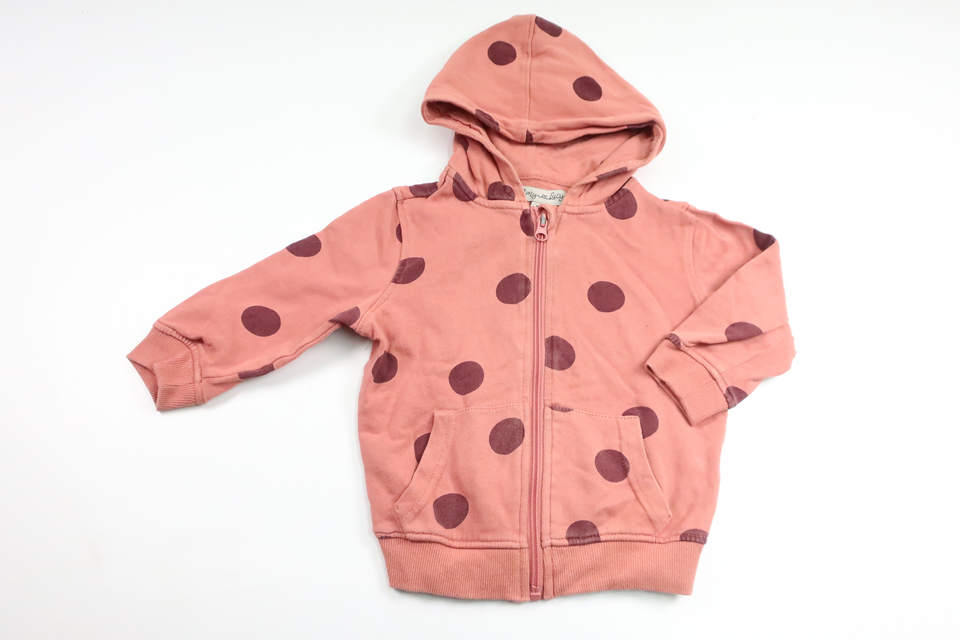Hættejakke fra Amy & Lucy - Størrelse 92 - Lyserød