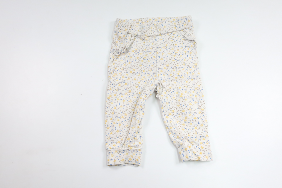 Blomstrede bukser fra Name It - Størrelse 62 - Hvid