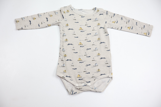 Bodysuit fra Name It - Størrelse 74 - Beige