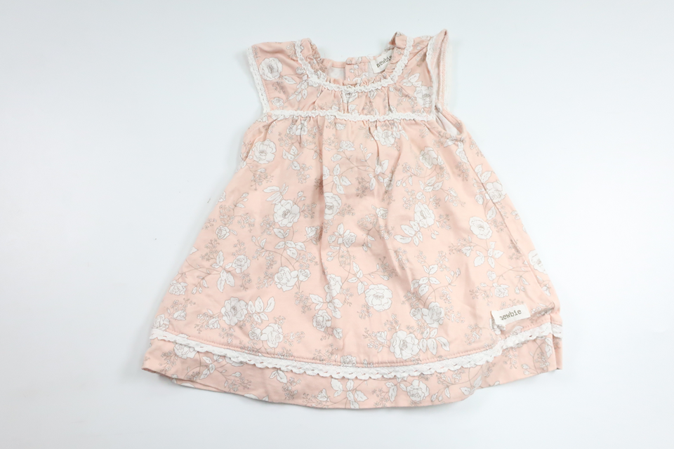 Blomsterkjole fra Newbie - Størrelse 62 - Lyserød
