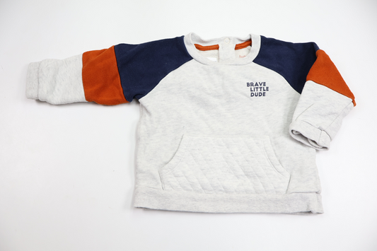 Sweatshirt fra C&A - Størrelse 74 - Grå