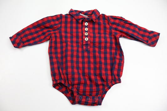 Ternet body fra My Wear Baby - Størrelse 62 - Rød