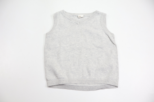 Strikket vest fra H&M - Størrelse 74 - Grå
