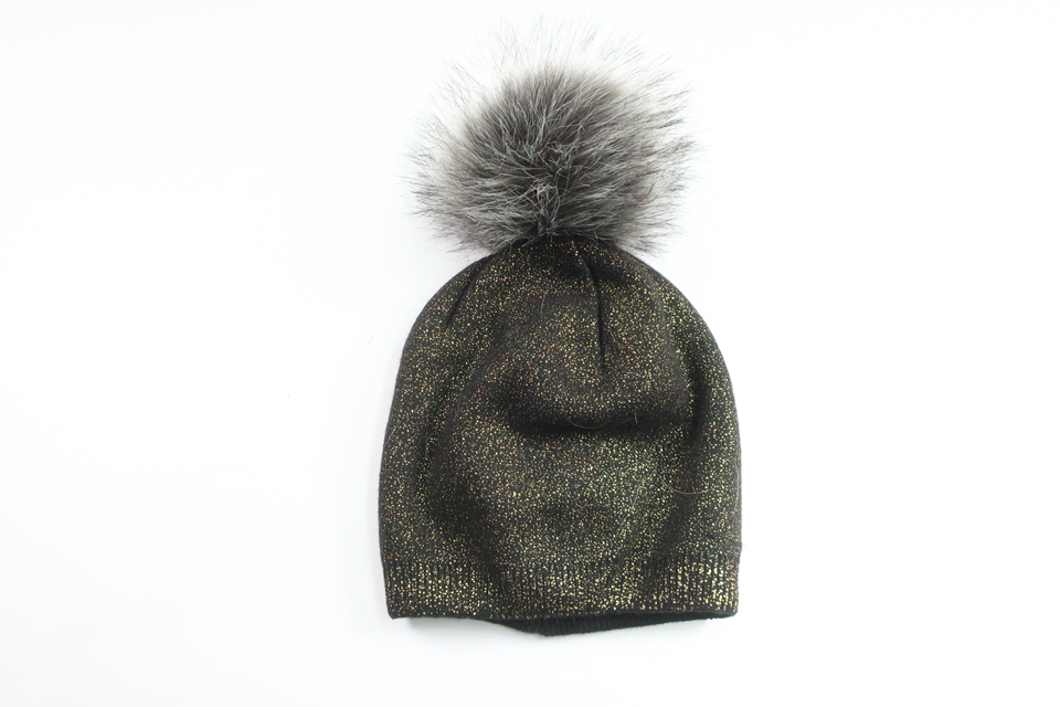 Hue med kvast fra Ukendt - Størrelse 98/104 - Sort