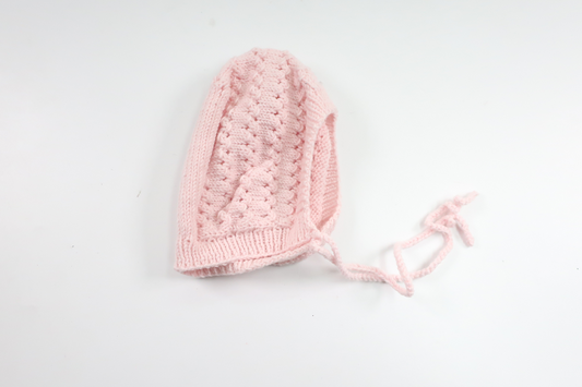 Strikket hue fra Hemstickat - Størrelse 50/56 - Lyserød