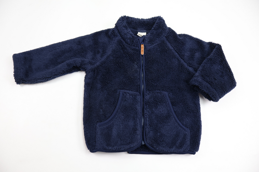 Fleecejakke fra H&M - Størrelse 74 - Marineblå