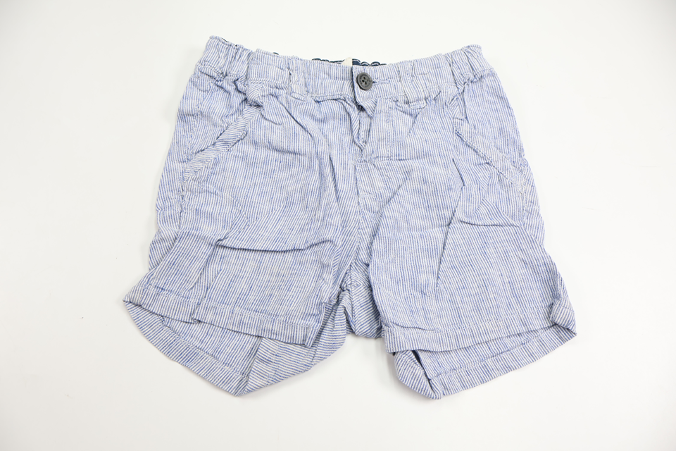 Shorts i hør-mix fra H&M - Størrelse 98 - Blå