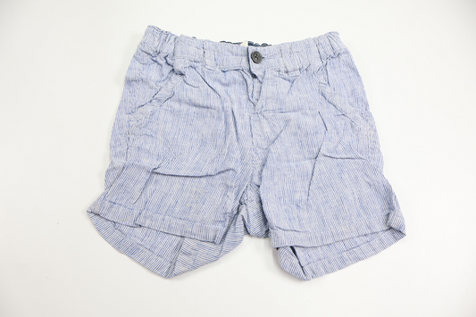 Shorts i hør-mix fra H&M - Størrelse 98 - Blå