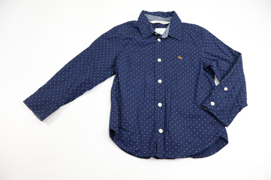 Prikket skjorte fra H&M - Størrelse 98 - Marineblå