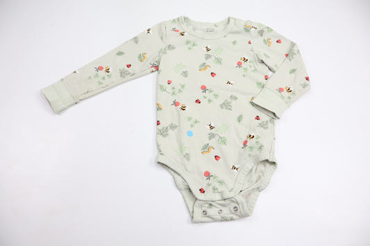 Bodysuit fra Lindex - Størrelse 86 - Blå