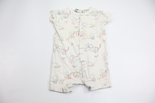 Pyjamas fra H&M - Størrelse 74 - Hvid