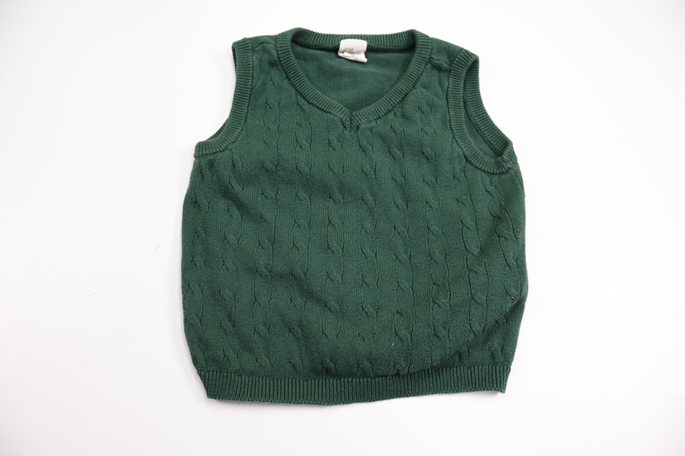 Strikket vest fra H&M - Størrelse 80 - Grøn