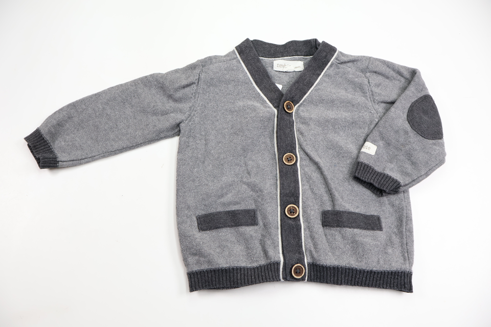 Cardigan fra Newbie - Størrelse 74 - Grå