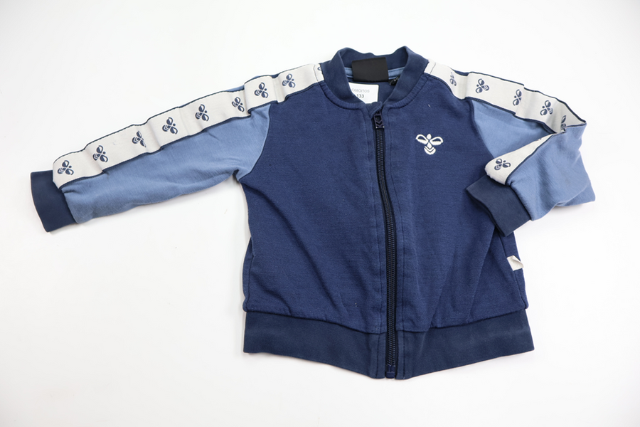 Cardigan i 50 % uld fra Hummel - Størrelse 74/80 - Blå