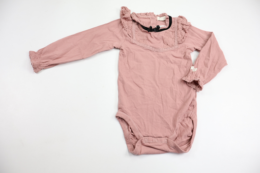 Bodysuit fra Newbie - Størrelse 86 - Lyserød
