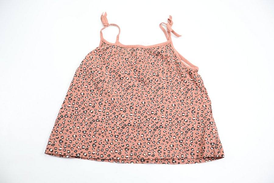 Leopardmønstret top fra H&M - Størrelse 92 - Rosa