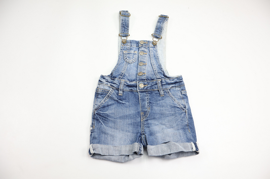 Denimshorts med seler fra Lindex - Størrelse 86/92 - Denim