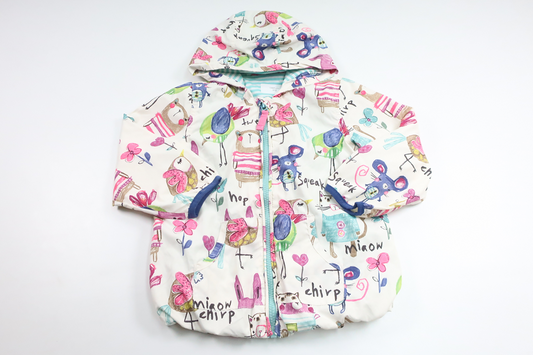 Vindjakke fra Next - Størrelse 104 - Hvid