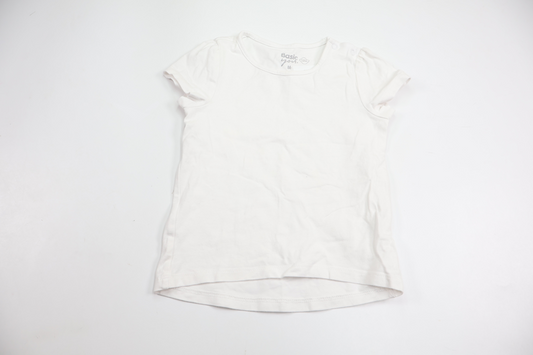 T-shirt fra Basic U - Størrelse 86 - Hvid