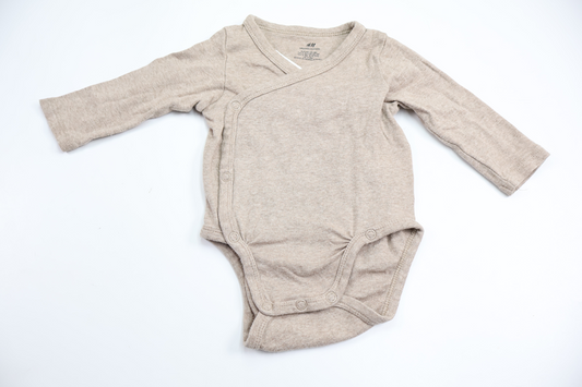 Wrap-body fra H&M - Størrelse 62 - Beige