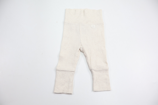 Ribbede bukser fra H&M - Størrelse 50 - Off-white
