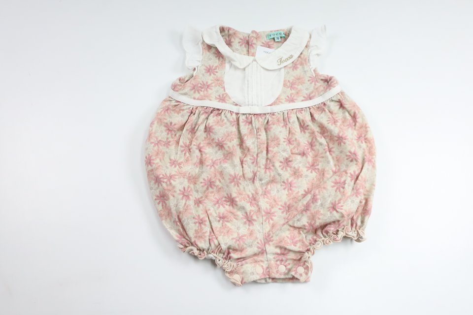 Blomsterbody/jumpsuit fra Tocca - Størrelse 68 - Lyserød