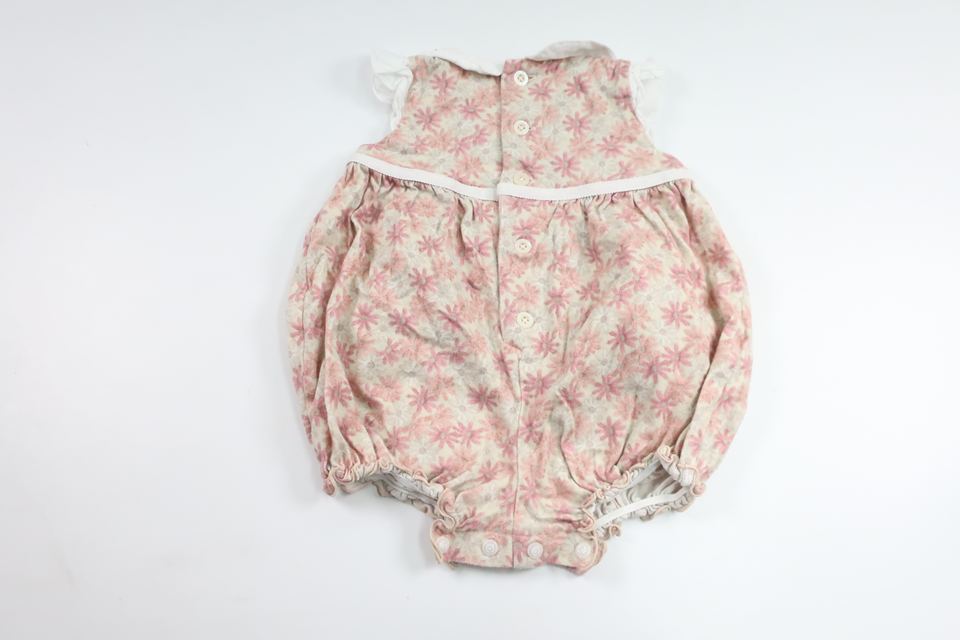 Blomsterbody/jumpsuit fra Tocca - Størrelse 68 - Lyserød