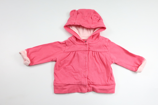Hættejakke fra Baby GAP - Størrelse 56 - Lyserød