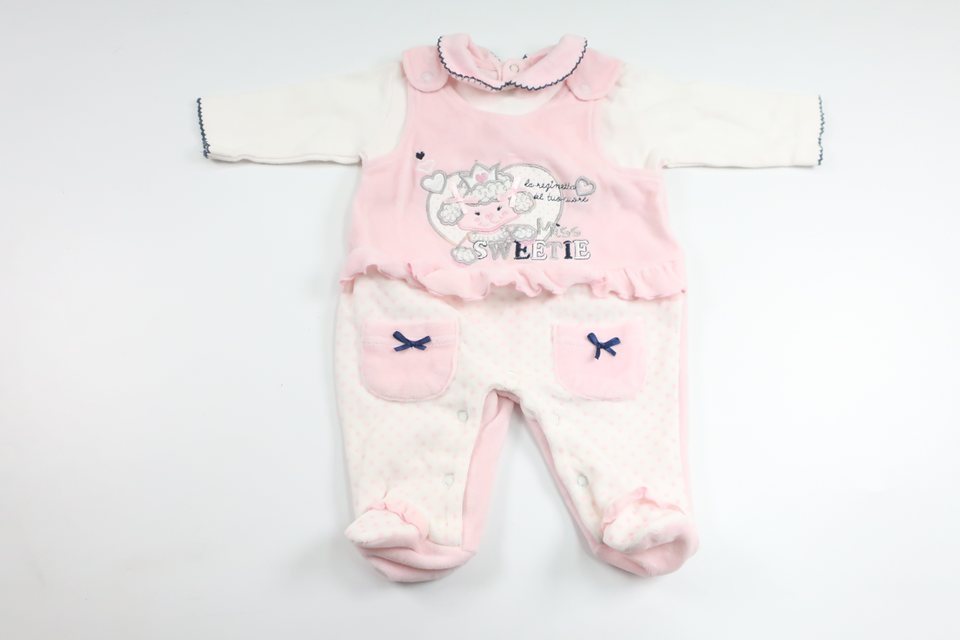 Fleece jumpsuit fra Bidibimbo - Størrelse 56 - Lyserød