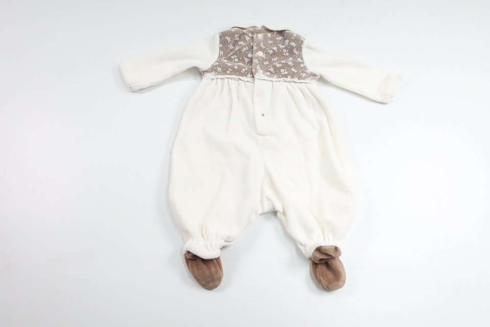 Fleece jumpsuit fra Prenatal - Størrelse 50 - Off-white