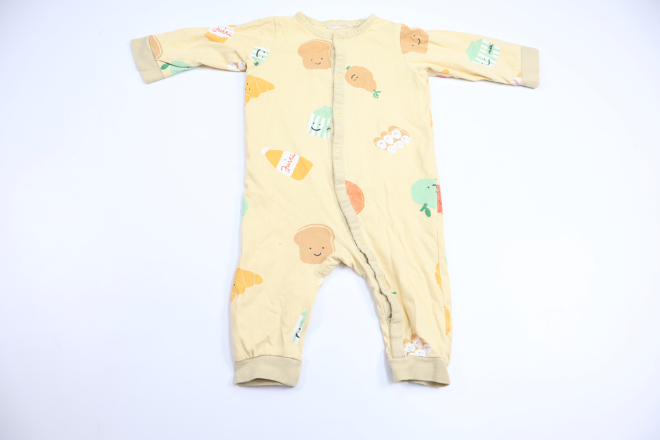 Pyjamas med frukter från H&M - Storlek 68 - Gul