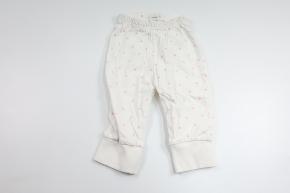 Pyjamasbukser fra My Wear Baby - Størrelse 62 - Hvid