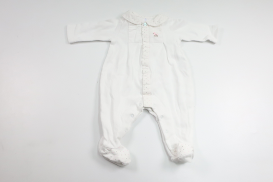 Heldragt fra Laranjinha - Størrelse 50/56 - Hvid