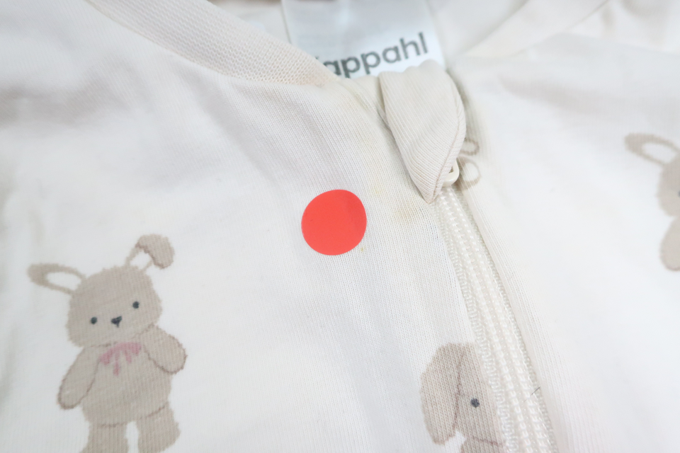 Pyjamas med kaniner fra Kappahl - Størrelse 68 - Off-white