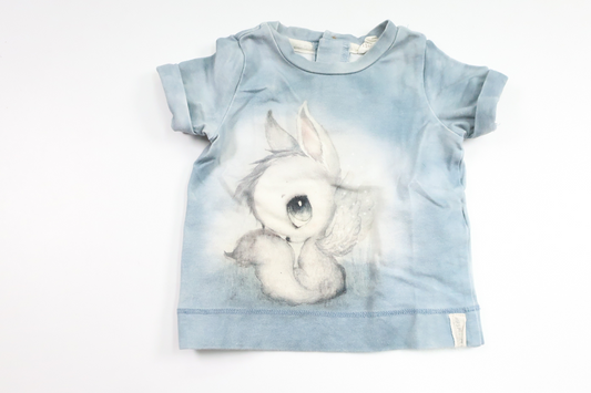T-shirt med Mrs. Mighetto fra H&M - Størrelse 62 - Blå