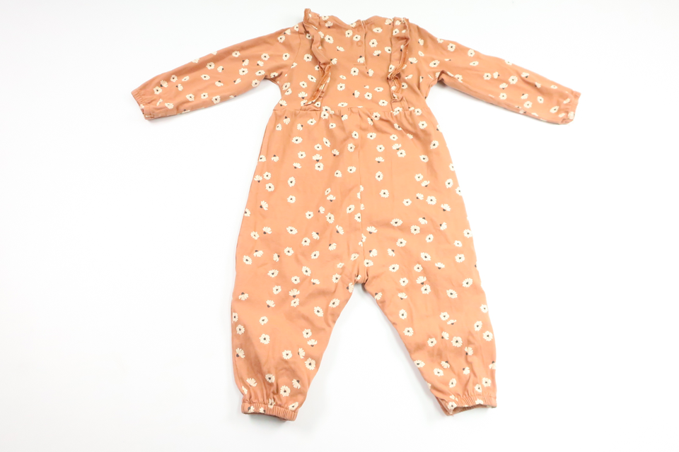 Blomsterjumpsuit fra Kappahl - Størrelse 74 - Brun