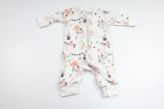 Pyjamas fra Lindex - Størrelse 56 - Hvid