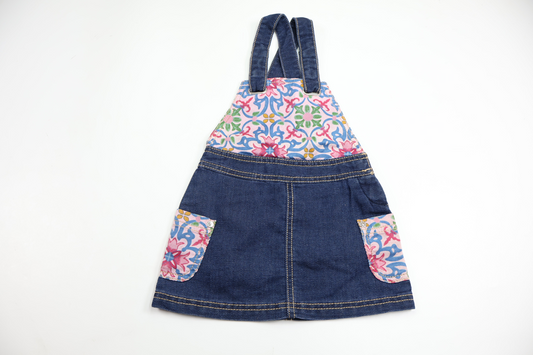 Hängselklänning i jeans från United Colors of Benetton - Storlek 86/92 - Denim