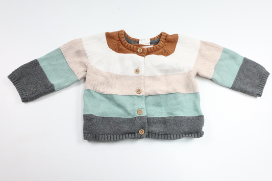 Strikket cardigan fra H&M - Størrelse 62 - Multifarvet