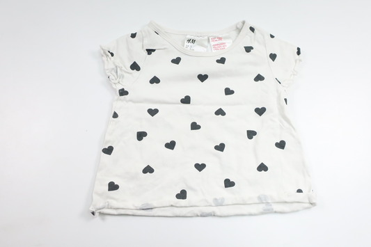 Pyjamastrøje fra H&M - Størrelse 92 - Hvid