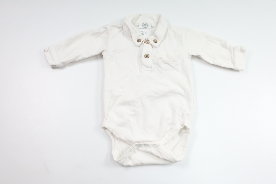 Bodysuit fra Hust & Claire - Størrelse 56 - Hvid