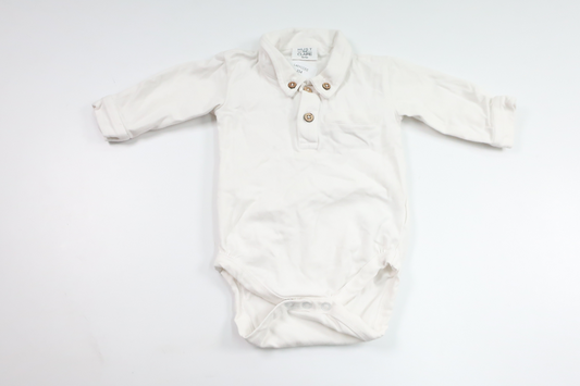 Bodysuit fra Hust & Claire - Størrelse 56 - Hvid