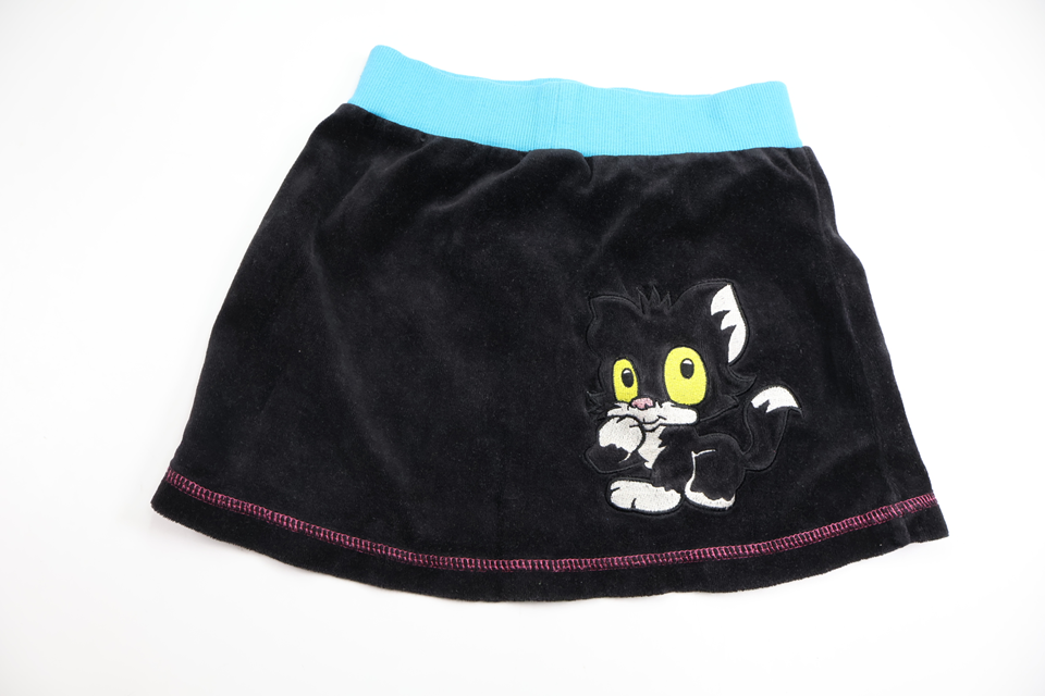 Kjol i fleece från Bamse by Lindex - Storlek 110/116 - Svart