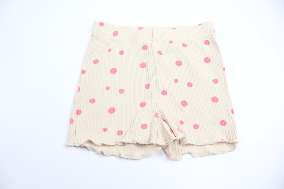 Ribbade prickiga shorts från Amy & Lucy - Storlek 92 - Beige