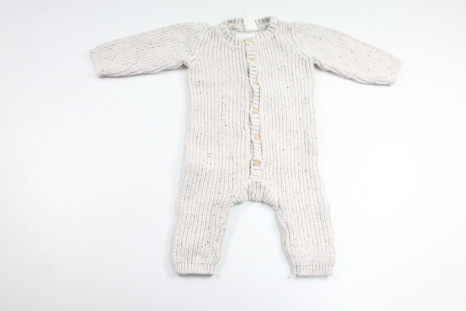 Strikket jumpsuit fra H&M - Størrelse 68 - Grå