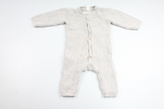 Strikket jumpsuit fra H&M - Størrelse 68 - Grå