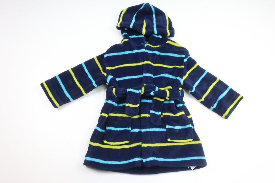 Badekåbe/Sloppekåbe i fleece fra Blue Zoo - Størrelse 86/92 - Marineblå